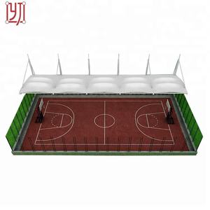 โครงสร้างหลังคาผ้ากันสาดแบบยืดหยุ่นสำหรับสนามบาสเกตบอล - Product Image 3