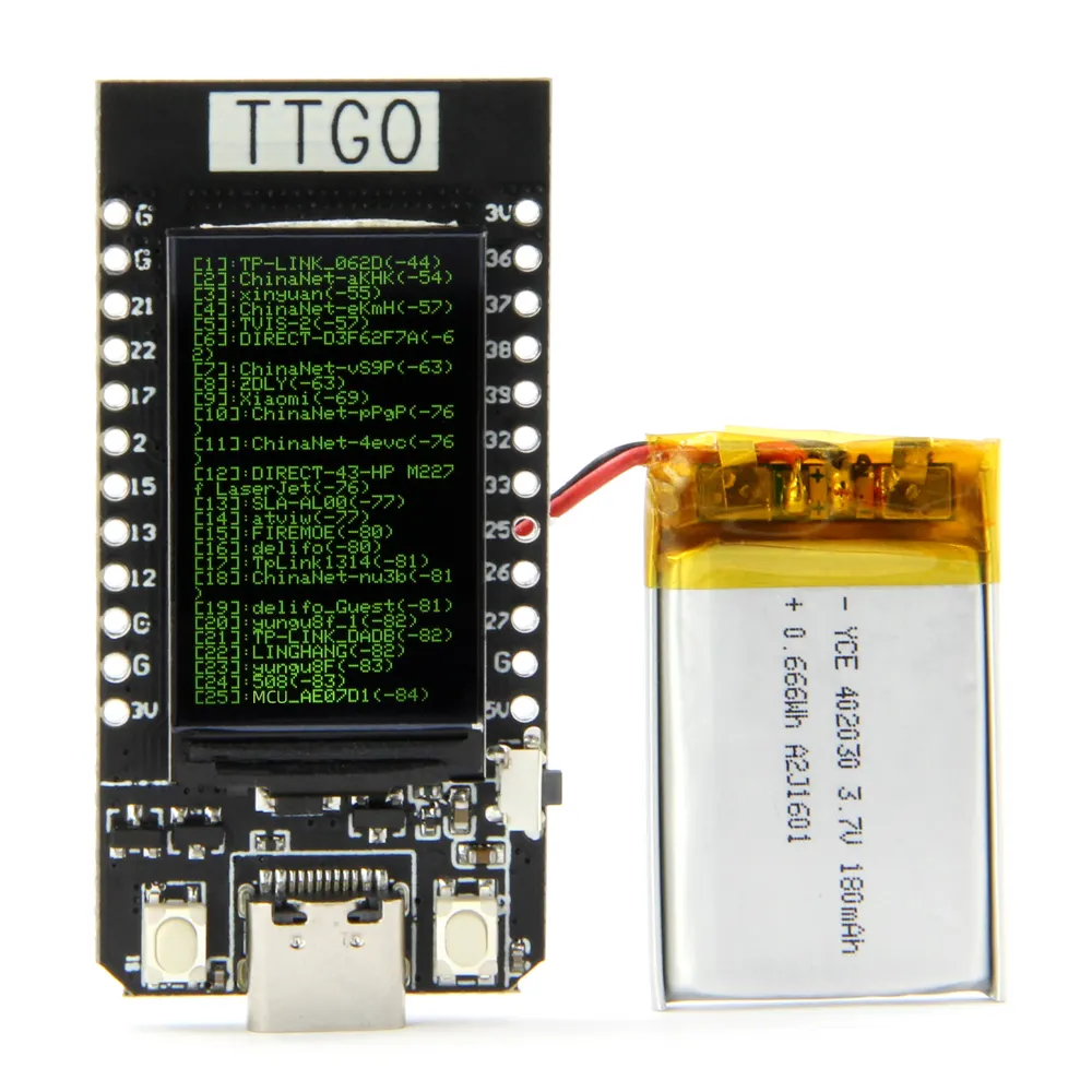 TTGO Bảng Phát Triển Mô-đun WiFi ESP32 Màn Hình T Bảng Điều Khiển LCD 1.14 Inch 4MB