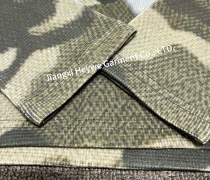 사용자 정의 와플 니트 스웻셔츠 풀 프린트 스트리트웨어 그래픽 면 대형 위장 열 긴 소매 셔츠 크루넥 남성 - Product Image 3