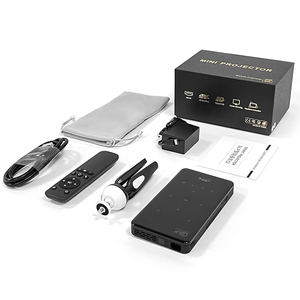 Meilleur projecteur DLP de poche P09, 100 lumens ANSI, batterie 5000 mAh, 8 Go, Android 9, mise au point manuelle, 3D, vidéo 1080P 4K, home cinéma - Product Image 6