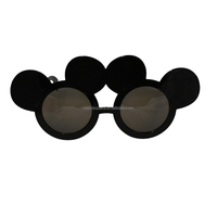 Nouvelles lunettes de soleil en plastique rouges et noires, accessoires photo pour souris, pour fêtes d'enfants, Noël, anniversaires et Nouvel An