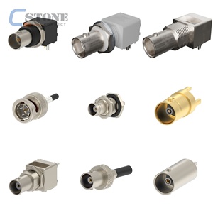 RF Coaxial Connector 732513141 SMA Jack Straight PCB Receptacle Through Hole Brass Body Gold (Au) Plated 20 Pieces <strong>Per</strong> <strong>Tr</strong> - Product Image 5