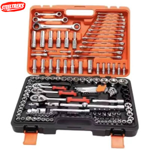 Set di Attrezzi <span class=keywords><strong>da</strong></span> 151 Pezzi, Kit <span class=keywords><strong>Meccanico</strong></span> con Chiavi a Cricchetto, Chiavi Esagonali, Punte per Cacciavite, in Acciaio Inox, con Valigetta Rigida per Auto - Product Image 2