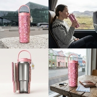 Tumbler Titanium 480ml Dinding Ganda Vakum Terisolasi 12-24 Jam Isolasi Termal Anti Bocor Bebas BPA Tidak Mentransfer Rasa Teh