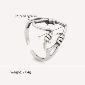 เครื่องประดับชุบเงิน Chris April สตรี925คลาสสิ<span class=keywords><strong>ก</strong></span>แหวนเงิน<span class=keywords><strong>น</strong></span>อตรูปหัวใจ - Product Image 5