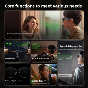 Gafas AR Inteligentes con Guía de Luz a Todo Color, Traducción en Tiempo Real, Navegación HUD, Teleprompting, Grabación de Reuniones, Modelo de IA Grande - Product Image 2