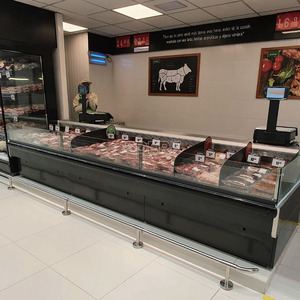 Vitrine Réfrigérée Commerciale à Comptoir Ouvert <span class=keywords><strong>pour</strong></span> Présentation <span class=keywords><strong>de</strong></span> Fruits <span class=keywords><strong>de</strong></span> Mer, Viandes Fraîches et Aliments Froids (Occasion) - Product Image 2