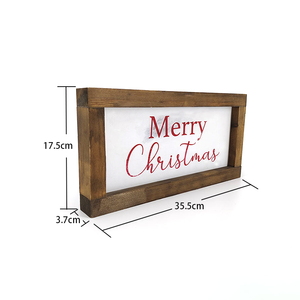 Panneau en bois rustique moderne pour porte d'entrée, thème Joyeux Noël et Bienvenue Automne, décoration de maison de style ferme et de fêtes - Product Image 5