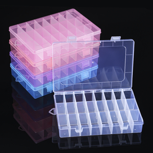 Vente en gros plastique transparent 24 compartiments <span class=keywords><strong>petite</strong></span> boîte <span class=keywords><strong>de</strong></span> rangement organisateur bacs <span class=keywords><strong>de</strong></span> <span class=keywords><strong>tri</strong></span> PP Solution <span class=keywords><strong>de</strong></span> stockage populaire - Product Image 3