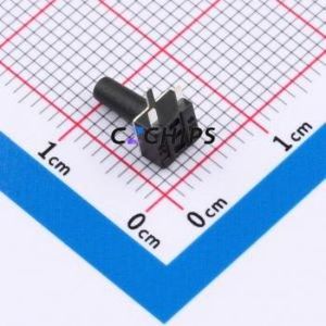 TSC08-CBW1EH9.0 Tactile Switch Through hole-3P,4.5x4.5mm Switch Single Pole Single Throw Round Button 1.8N Right Angle Insert - Product Image 2