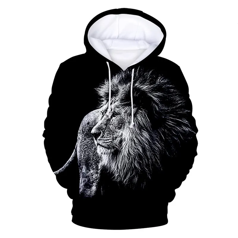 Camo Hoodie New Blood Inspirational Lion King 3D Digital Printed Flower Fashion Hoodie Young Man Hoodies Manufacturer