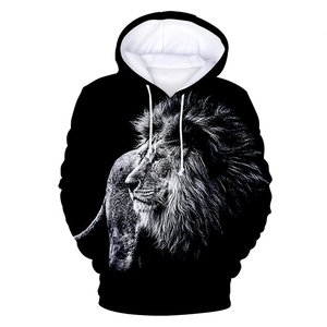 Sweat à capuche camouflage New Blood Inspirational Lion King imprimé numérique 3D motif floral mode jeune homme tricoté respirant automne - Product Image 1