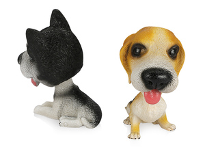 QY les nouvelles poupées de dessin animé créatives mignonnes ornements de <span class=keywords><strong>voiture</strong></span> décoration ressorts de <span class=keywords><strong>voiture</strong></span> secouant sa tête ornements de chien simulation mignonne - Product Image 3