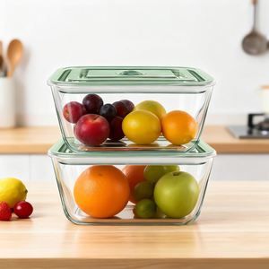 High Borosilicate <b>Glass</b> Sealed and Moisture-proof <b>Glass</b> Food Storage <b>Box</b> Large Capacity Crystal with Buckle Lid Hot Selling - Product Image 4