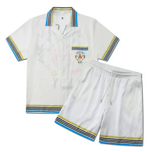 2025 è durato camicie da <span class=keywords><strong>uomo</strong></span> stampate digitali e pantaloncini in Rayon di seta di alta qualità camicie stampate a maniche corte Vintage per gli uomini - Product Image 2