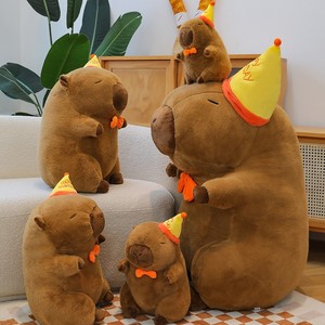 Muñeco de Peluche de Capibara de Dibujos Animados Súper Suave con Relleno de Algodón PP, Juguete de Regalo de Cumpleaños, 31cm-50cm, 8-13 Años, Venta al por Mayor, para Lanzamiento en Bodas, <span class=keywords><strong>Anime</strong></span> - Product Image 1