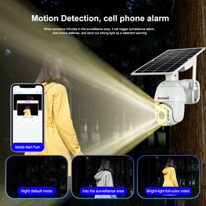 Anxinshi Ubox App 1080P <span class=keywords><strong>Voix</strong></span> bidirectionnelle 4G Wifi <span class=keywords><strong>IP</strong></span> Panneau solaire Batterie double alimentation PTZ Caméra CCTV - Product Image 5