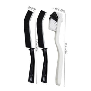 3 brosses de nettoyage pour les crevasses de homard, brosse de salle de bain à angle droit pour l'évier, les coins et les bords de la maison - Product Image 4