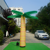 Mascottes gonflables de couleur verte pour fille, cocotier, décoration pour boîtes de nuit