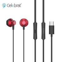 Headset Audio Kabel Custom Grosir Bebas Ongkir Hands Free Magnet Earphone Tipe-C IPX-4 Tahan Air Semi-in-ear