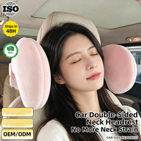 Almohada de Apoyo Lateral para Asiento de Coche CarFu AC-410 AC-410B, de Felpa y Cuero, Ajustable, para Viajes en Vehículo, Venta al Por Mayor OEM