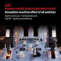 Kit de matériel de cockpit standard pour simulateur Airbus A320 avec panneau de commande d'accélérateur à double moteur et double mode de niveau, et commutation automatique aléatoire