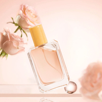 Flacons de parfum de luxe de 50 ml, design de mode, personnalisés, avec un embout à sertir de 15 mm et un vaporisateur à pompe