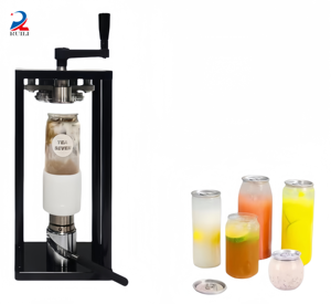 RUILI New Design Manual Can Sealing <strong>Machine</strong> Tin <strong>Soft</strong> <strong>Drinks</strong> Coffee Beer Bubble Tea Can Sealing <strong>Machine</strong> - Product Image 1