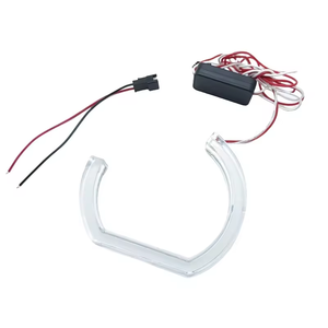 Haute qualité LED <span class=keywords><strong>Angel</strong></span> <span class=keywords><strong>Eyes</strong></span> Halo anneaux <span class=keywords><strong>phare</strong></span> RGB LED emblématique Angle yeux Kit 12V voiture DRL éclairage pour F30 F35 F81 F60 E90 E92 - Product Image 2