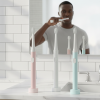 Cepillo de Dientes Eléctrico Portátil, Económico, Resistente al Agua, Recargable, con Cabezal de Cepillo Suave Reemplazable, para Blanqueamiento Dental