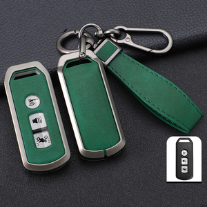 Hợp kim nhôm bảo vệ điều khiển từ xa Vỏ chìa khóa trường hợp Fob bìa da chủ cho xe máy cho ADV 350 PCX 125 pcx160 cho Honda - Product Image 1