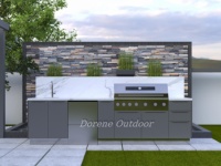 Cuisine extérieure avec évier et cuisinière en promotion – Armoire de cuisson modulaire robuste pour la maison, le jardin et la cour