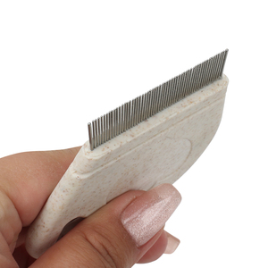 Pet Cat <span class=keywords><strong>Anti</strong></span> Poux Dégradable Paille Matériel Tête Aiguille Cheveux Peigne <span class=keywords><strong>Puce</strong></span> Peigne pour Chien - Product Image 3