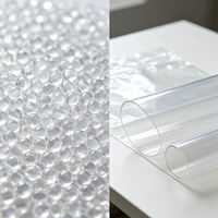 Granulés/Pellets de PVC vierge rigides, transparents et clairs, haute qualité, faible densité, résistance chimique pour raccords de tuyauterie