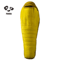 Sac de couchage compact en duvet de canard blanc pour camping en plein air, imperméable, type momie, avec compression