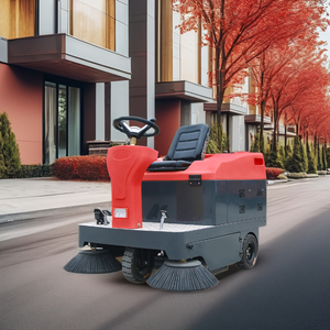 Nouvelle balayeuse autoportée pour la collecte de feuilles et de déchets, certifiée CE, pour le nettoyage routier - Product Image 4