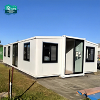 Maison Préfabriquée de Luxe à 3 Chambres, Économique, Petit Module Conteneur Mobile et Extensible pour Salon, École ou Centre Commercial