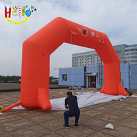 Arche d'arrivée de départ personnalisée pour la course à pied Porte d'entrée gonflable pour marathon avec bannières imprimées