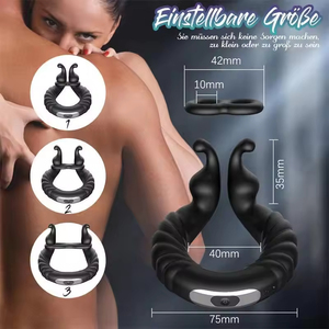 Anillo Vibrador para Pene con Diseño de Caracol, 10 Vibraciones, Anillo de Masaje para Retrasar la Eyaculación, Juguetes Sexuales para Hombres - Product Image 2