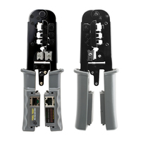 Herramienta de Prueba de Cables Multimodulares RJ11 RJ12 RJ45, Herramienta Manual para Probar Cables de Red y Crimpar