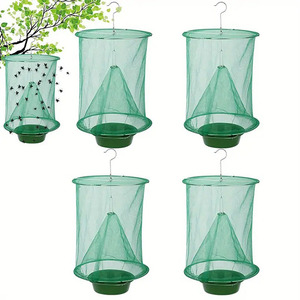 Highly Effective Ranch Fly Trap <b>Cage</b> Foldable Outdoor Fly Net Trap for Rapid Pest Control on Farms - Product Image 1