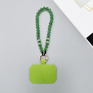 Dragonne de téléphone portable en perles acryliques avec cristal d'améthyste, détachable, mains libres, chaîne antivol pour téléphone portable - Product Image 2