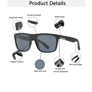 Luxury Sports Sunglasses for <strong>Men</strong> Custom Logo Designer Square Sun <strong>Glasses</strong> 2025 <strong>Clear</strong> Blue Yellow Orange Polarized Frames - Product Image 4