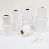 Rouleau Jumbo d'étiquettes codes-barres en papier écologique thermique direct sans doublure pour expédition logistique, adhésif thermofusible permanent, taille personnalisée, haute qualité