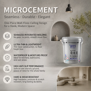 Peinture pour sols <span class=keywords><strong>en</strong></span> microciment et revêtement mural <span class=keywords><strong>en</strong></span> microciment, haute dureté, résistant aux rayures, pour intérieur et <span class=keywords><strong>extérieur</strong></span> - Product Image 3