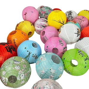 Lanternes en papier anciennes à motifs de grands chiffres, lanternes porte-bonheur, lanternes pour le festival du printemps, accessoires <span class=keywords><strong>photo</strong></span> de mariage, lanternes décoratives - Product Image 5
