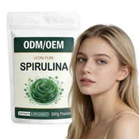 Usine OEM/ODM prenant en charge la personnalisation, spiruline en poudre emballée en sachet, complément alimentaire