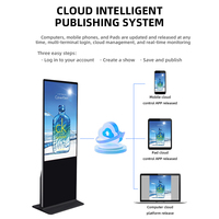 32 43 49 50 55 65 75 pulgadas Android pantalla táctil quiosco tótem muestra reproductor de publicidad Lcd interior suelo señalización Digital de pie