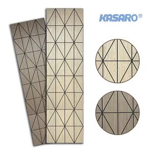 Kasaro 맞춤형 실내 흡음 패널 회의실 용 벽 패널 보드 건설 목재 패널