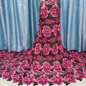 Tessuto <span class=keywords><strong>in</strong></span> <span class=keywords><strong>Pizzo</strong></span> Ricamato con Motivo a Rose Grandi per Abiti - Product Image 4